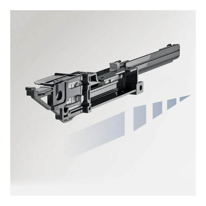 Hettich Container-Set mit Teilauszügen, 392, Aluminium Optik
