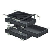 Hettich Container-Set mit Teilauszügen, 392, schwarz