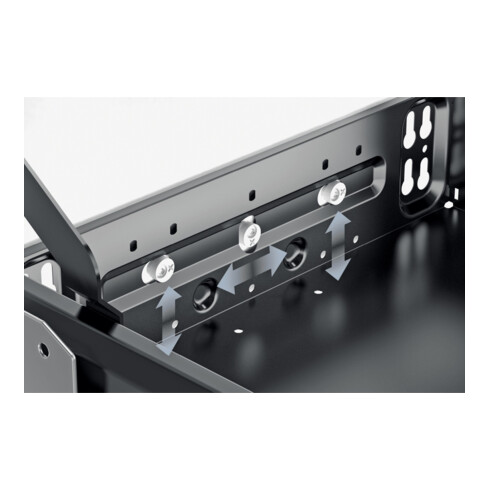 Hettich Container-Set mit Teilauszügen, 392, schwarz