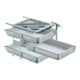 Hettich Container-Set mit Vollauszügen, Aluminium Optik, 730 mm