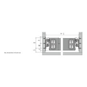 Hettich Conteneur d'appoint Quadro Duplex 30 9136065 Acier galvanisé-3