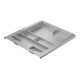 Hettich Corbeille à fournitures 9111484 plastique aspect alu-1
