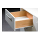 Hettich coulisse à sortie partielle FR 402 avec Stop Control STA blanc L.550mm 25kg Longueur de tiroir 550mm