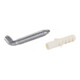 Hettich Crochet de suspension pour armoire 46103, diamètre 6x50mm acier zingué-1