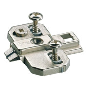 Hettich Cross Plate Sys.9000 Zinc Intermat Zinc Pression vern.0mm Prise de bois prémontée-1