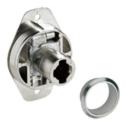 Hettich Cylindre serrure porte coulissante, diamètre 18x20mm Prestige 2000 Z23 9133926, nickelé