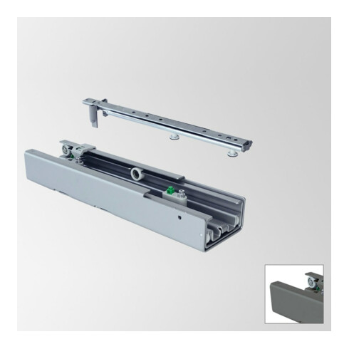 Hettich Dispensa 90° Tiroir armoire haute 9117223 Acier argenté