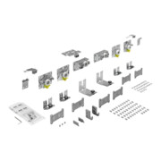 Hettich Ensemble coulissant pliant max. 50 kg TopLine L, 9242713, zingué
