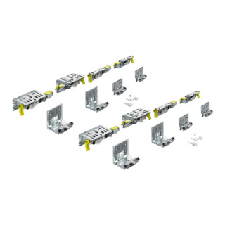 Hettich Ensemble coulissant pliant max. 60 kg TopLine XL, 9278780 galvanisé