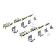 Hettich Ensemble coulissant pliant max. 60 kg TopLine XL, 9278780 galvanisé