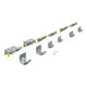 Hettich Ensemble de coulisses pliantes max. 80kg TopLine XL, 9275785 zingué-1