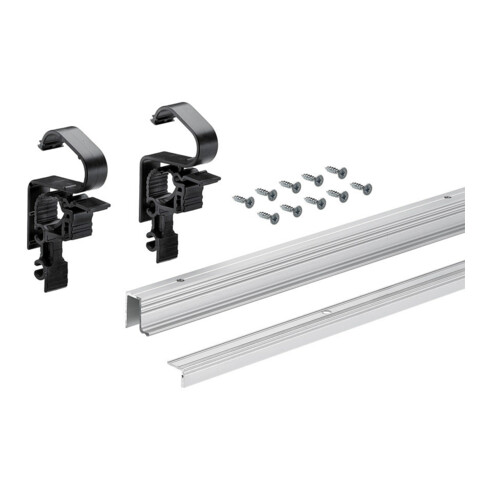 Hettich Ensemble profil de guidage et de coulisseau posé, 2400 mm 25 kg, WingLine L 9239310
