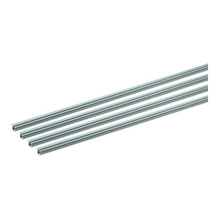 Hettich Ensemble profil de guidage unidirectionnel, 2500mm SlideLine M 9227246, argenté