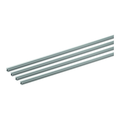 Hettich Ensemble profil de guidage unidirectionnel, 2500mm SlideLine M 9227246, argenté