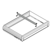 Hettich Entretoise de bureau pour cadre suspendu Système Top 2000 9039372 aspect aluminium-4