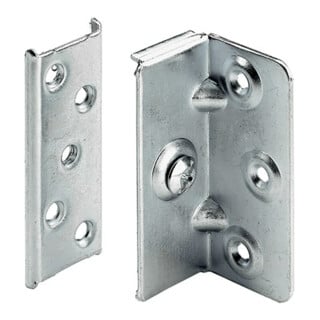 Hettich Équerre de lit réglable 90mm, Lit rembourré StabiloFix, 47634, acier zingué