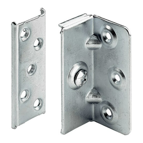 Hettich Équerre de lit réglable 90mm, Lit rembourré StabiloFix, 47634, acier zingué