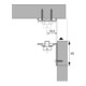 Hettich Équerre de lit réglable 90mm, Lit rembourré StabiloFix, 47634, acier zingué-2