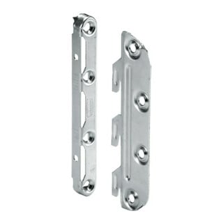 Hettich Ferrure de liaison de lit 127 mm, avec 3 crochets 25183, acier zingué