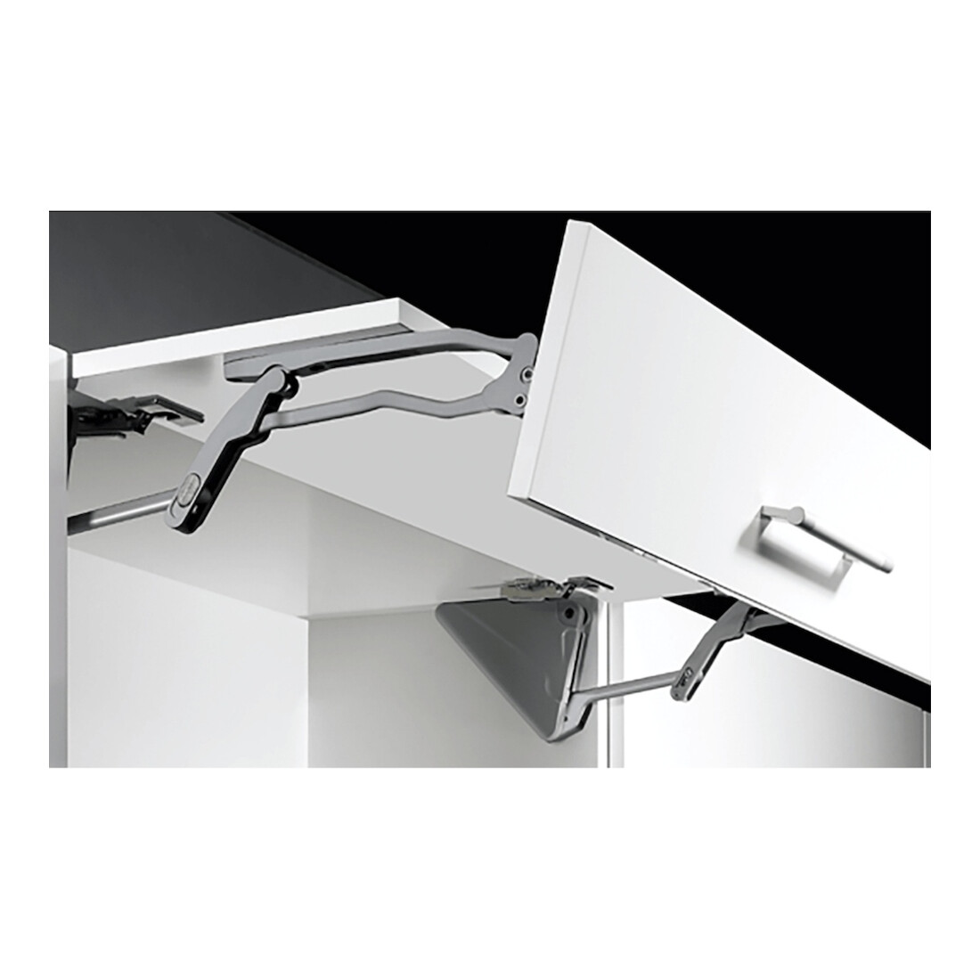 Hettich Ferrure de pliage haute Lift Advanced HF 9079610 réglable aluminium gris Si