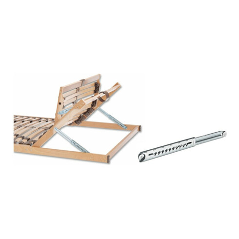 Hettich Ferrure de réglage lit pour tête et pied, Rastomat, 25175, acier zingué 180kg