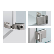 Hettich Glastürscharnier ET 5160, vernickelt, matt-1
