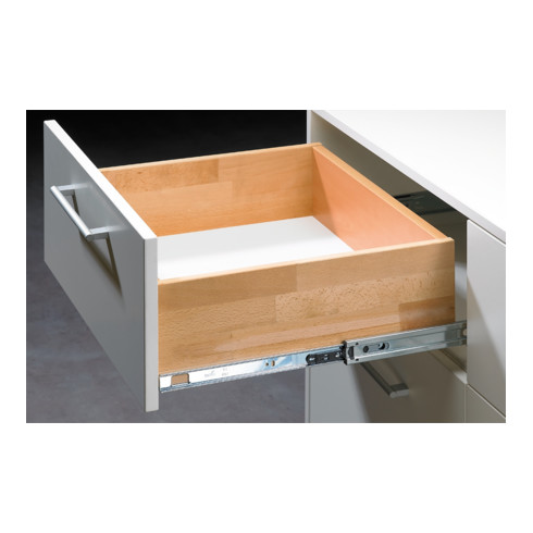 Hettich Glissière à billes KA 4532 AM Silent System, largeur d'encastrement 12,7 mm
