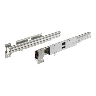 Hettich Glissière de bureau pour construction continue Quadro Duplex 70 9078719, zinguée