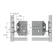 Hettich Glissière de bureau pour corps Quadro Duplex 60 9078681, zinguée-3