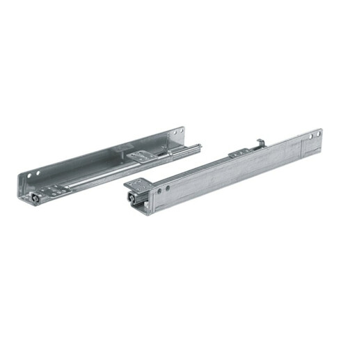 Hettich Glissière de tiroir bureau avec arrêt de retour Quadro 25 56014 acier zingué