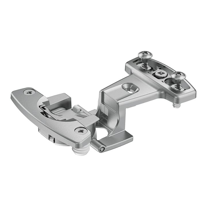 Hettich Grundscharnier Selekta Pro 2000,  270  Grad, Auflage 16 mm, mit Spreizmuffen, vernickelt