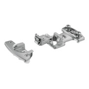Hettich Grundscharnier Selekta Pro 2000 E,  Öffnungswinkel 180  Grad, Auflage -3,2 mm, mit Spreizmuffen, vernickelt-2