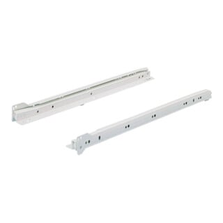 Hettich Guide à rouleaux pour meuble FR 402, 1058350, fermeture auto. Stop Contr. 600 mm, acier