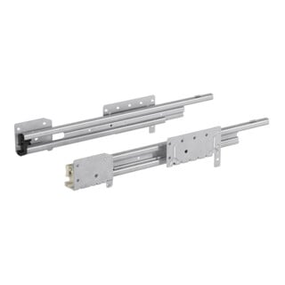 Hettich Guide tiroir acier à sortie totale Quadro Duplex 25 41083