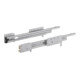 Hettich Guide tiroir acier à sortie totale Quadro Duplex 25 41083-1