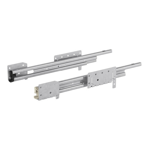 Hettich Guide tiroir acier à sortie totale Quadro Duplex 25 41083