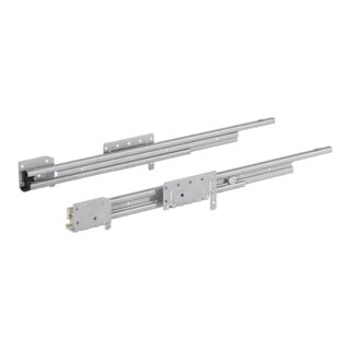 Hettich Guide tiroir en acier, sortie totale Quadro Duplex 25 41085