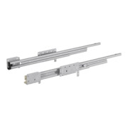 Hettich Guide tiroir en acier, sortie totale Quadro Duplex 25 41085