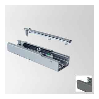 Hettich Hochschrankauszug Dispensa 90° 9117223 Stahl silber