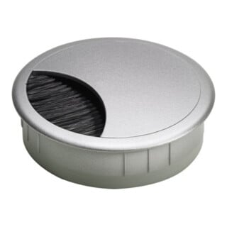 Hettich Kabeldurchlass, ø 60 mm, Aluminium Optik