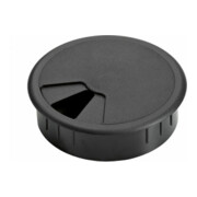 Hettich Kabeldurchlass, ø 60 mm, schwarz