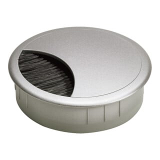 Hettich Kabeldurchlass, ø 60 mm, Aluminium Optik