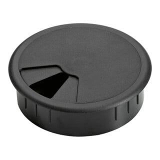 Hettich Kabeldurchlass, ø 60 mm, schwarz