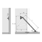 Hettich Klappenhalter KH 200/250 STA vern.-3