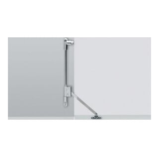 HETTICH Klappenhalter Klassik D avec maintien magnétique STA acier vernissé gauche L.290mm