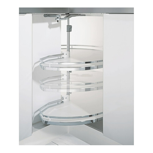 Hettich Küchenunterschrank Eckschrankdrehbeschlag Revo 90° 9080040 KB 800mm, silber