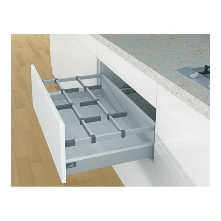 Hettich Längsrel.-Längsteiler f.Front- und Innenauszug OrgaStore 400, 9182225 anthrazit
