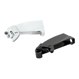 Hettich LeMans II 9132399 Coulisse d'angle amortie, set de 2, plastique blanc