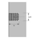 Hettich Manchon en plastique M6, L11mm, n°49 40005, plastique, blanc-3
