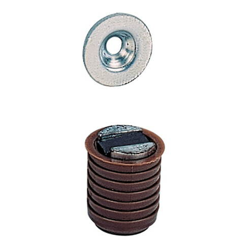 Hettich MB-aimant de retenue 4kg, diamètre 13,6mm, H 15mm M 73/GP 9, 13158 brun